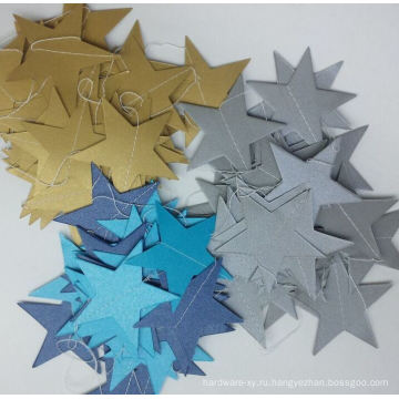 OEM высокого качества Star Paper Garland для украшения повесить